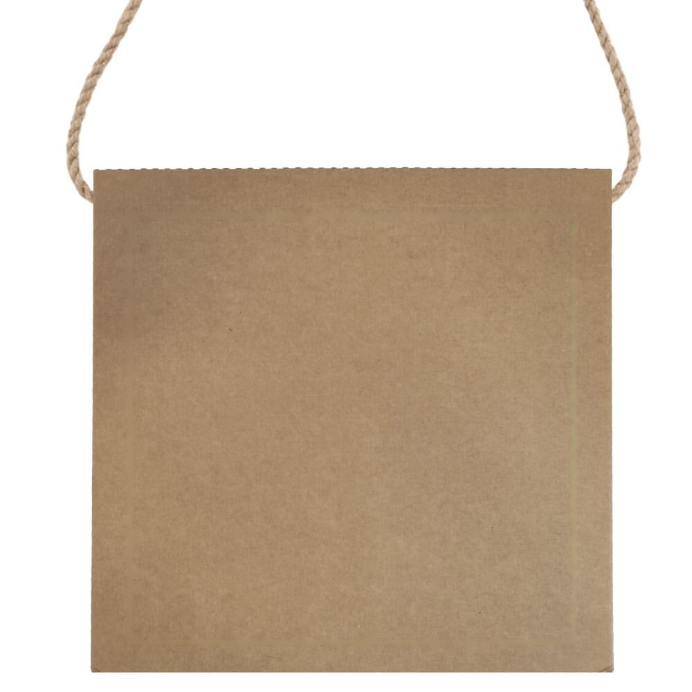 Box bag 35x35x11cm — drukvlak op de voorkant