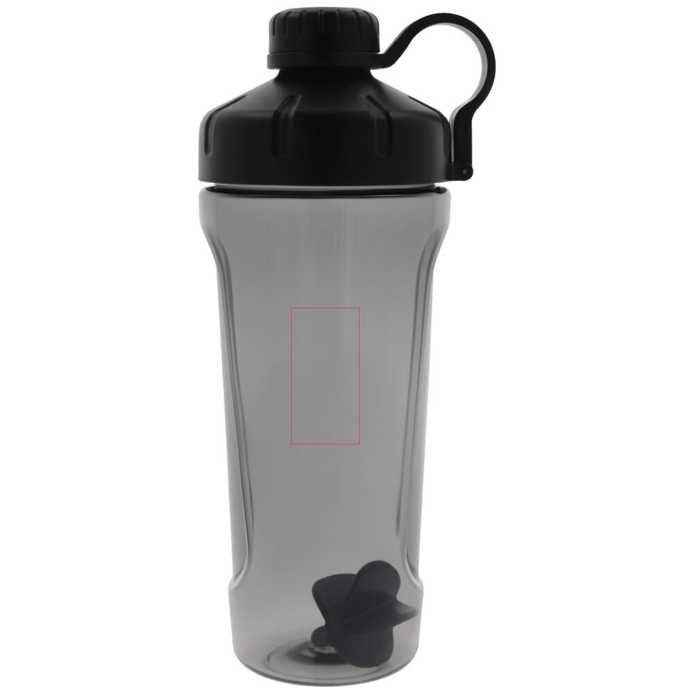Shaker XL 900ml — drukvlak midden op de voorkant