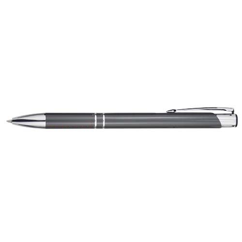 Moneta aluminium balpen (blauwe inkt) — drukvlak romp