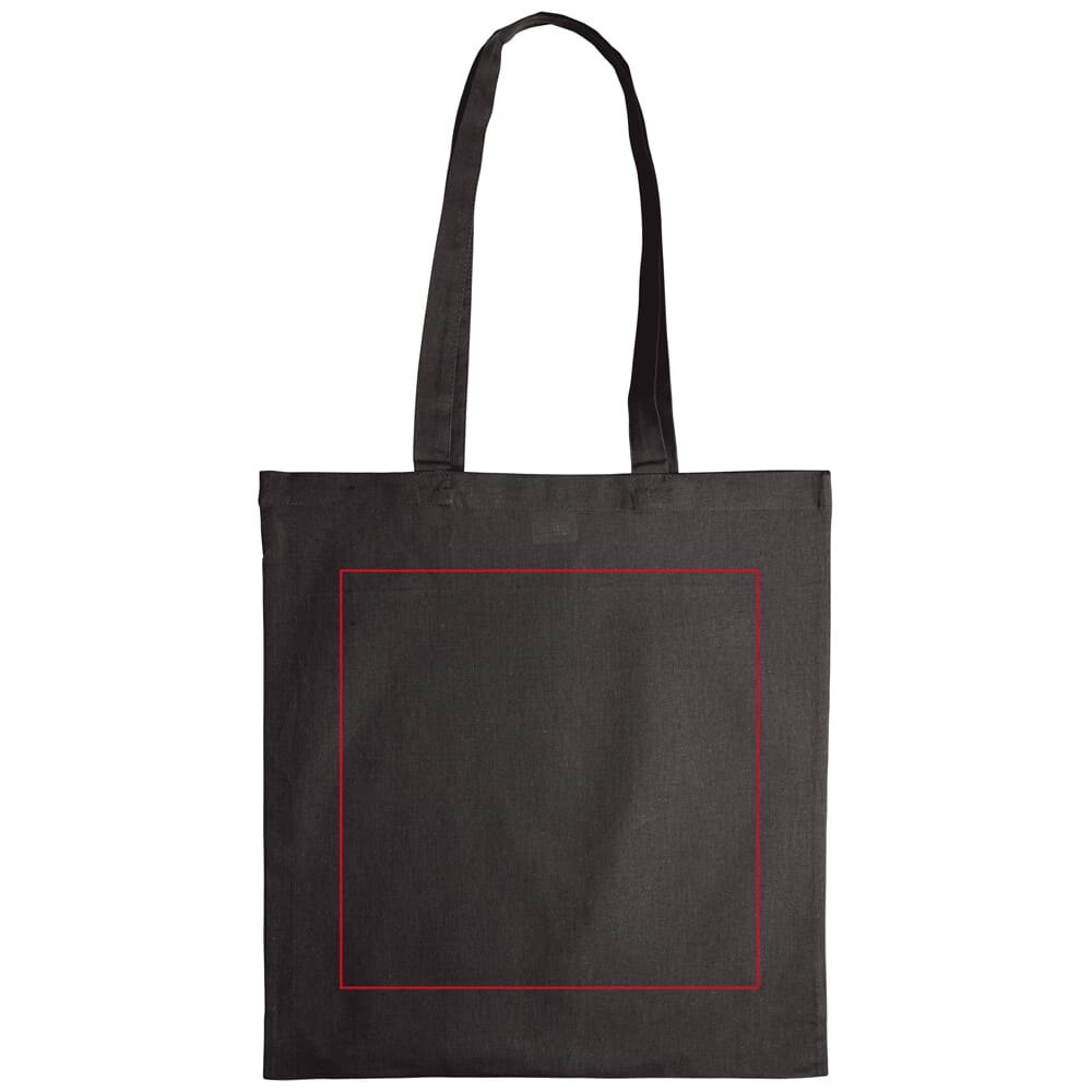 Schoudertas katoen OEKO-TEX® 140g/m² 38x42cm — drukvlak midden voorzijde