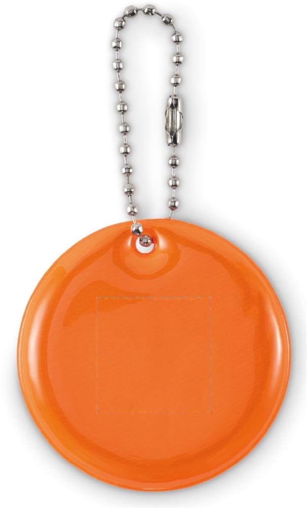 GRIN - Ronde reflecterende hanger — drukvlak midden op de voorkant