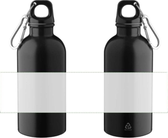 Drinkfles Sable | Gerecycled | 400 ml — drukvlak rondom