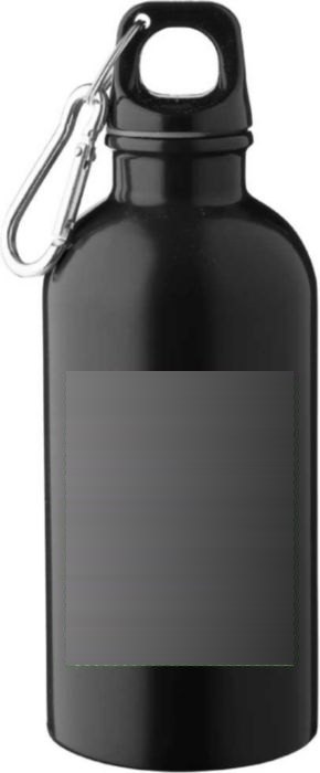 Drinkfles Sable | Gerecycled | 400 ml — drukvlak voorzijde