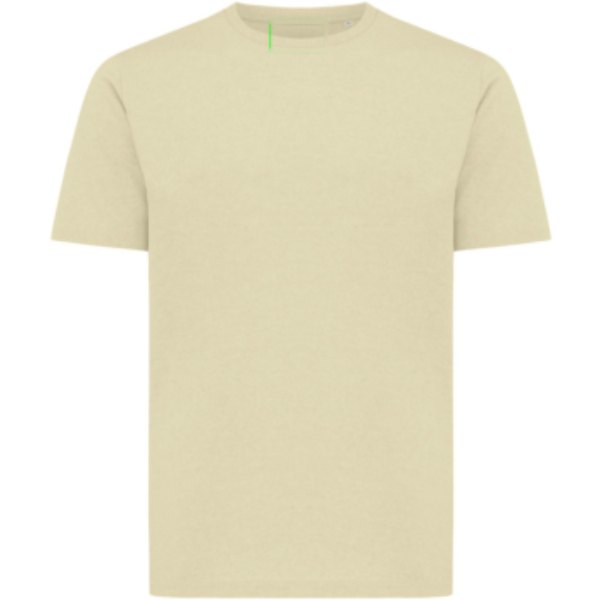 IQONIQ Sierra lichtgewicht gerecycled katoen t-shirt — drukvlak in de nek