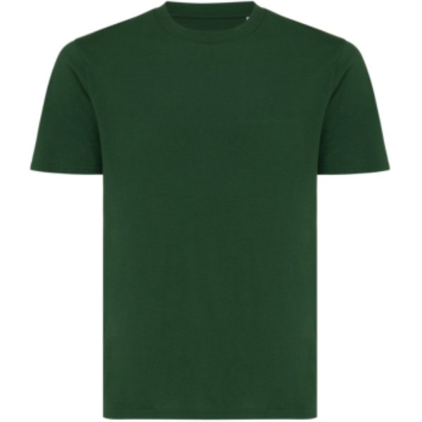 IQONIQ Sierra lichtgewicht gerecycled katoen t-shirt — drukvlak borst linkerzijde