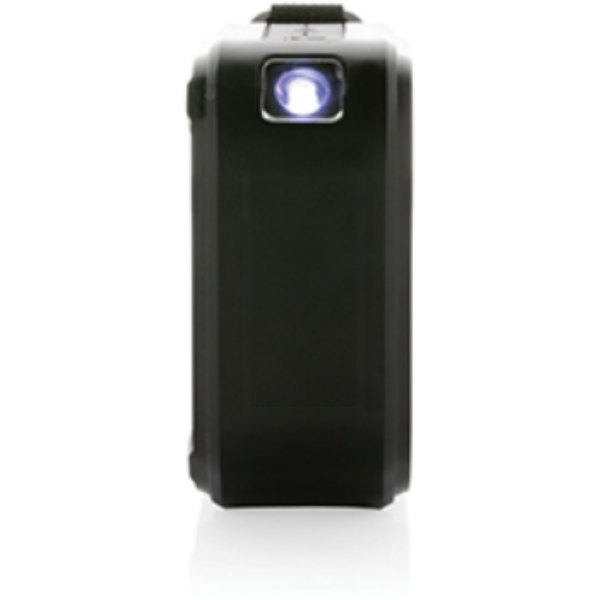 3W RCS gerecycled plastic draadloze Sunwave solar speaker — drukvlak artikel zijkant links