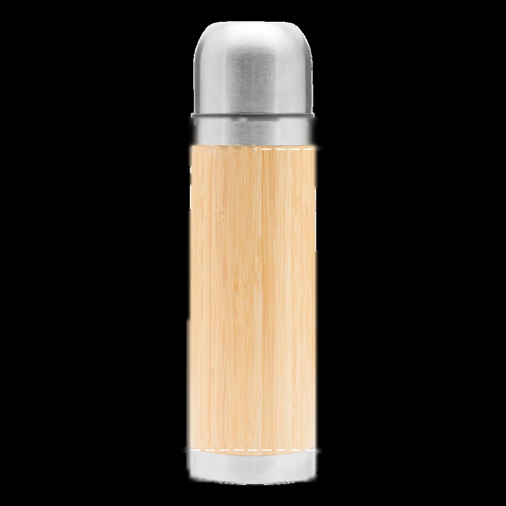 BAMBOO SPACE - Isoleerbeker — drukvlak gecentreerd op de fles