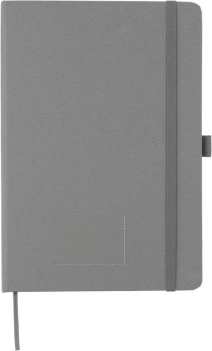 Notitieboek Gertrud | Gerecycled bioafvalpapier | A5 | Gelijnd — drukvlak voorzijde