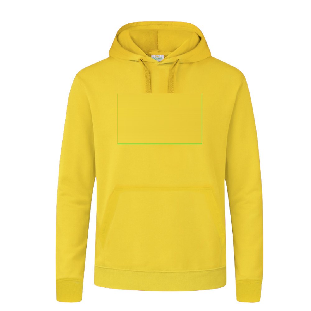Volwassene Hooded Sweatshirt "keya" SWP280 — drukvlak midden op borst