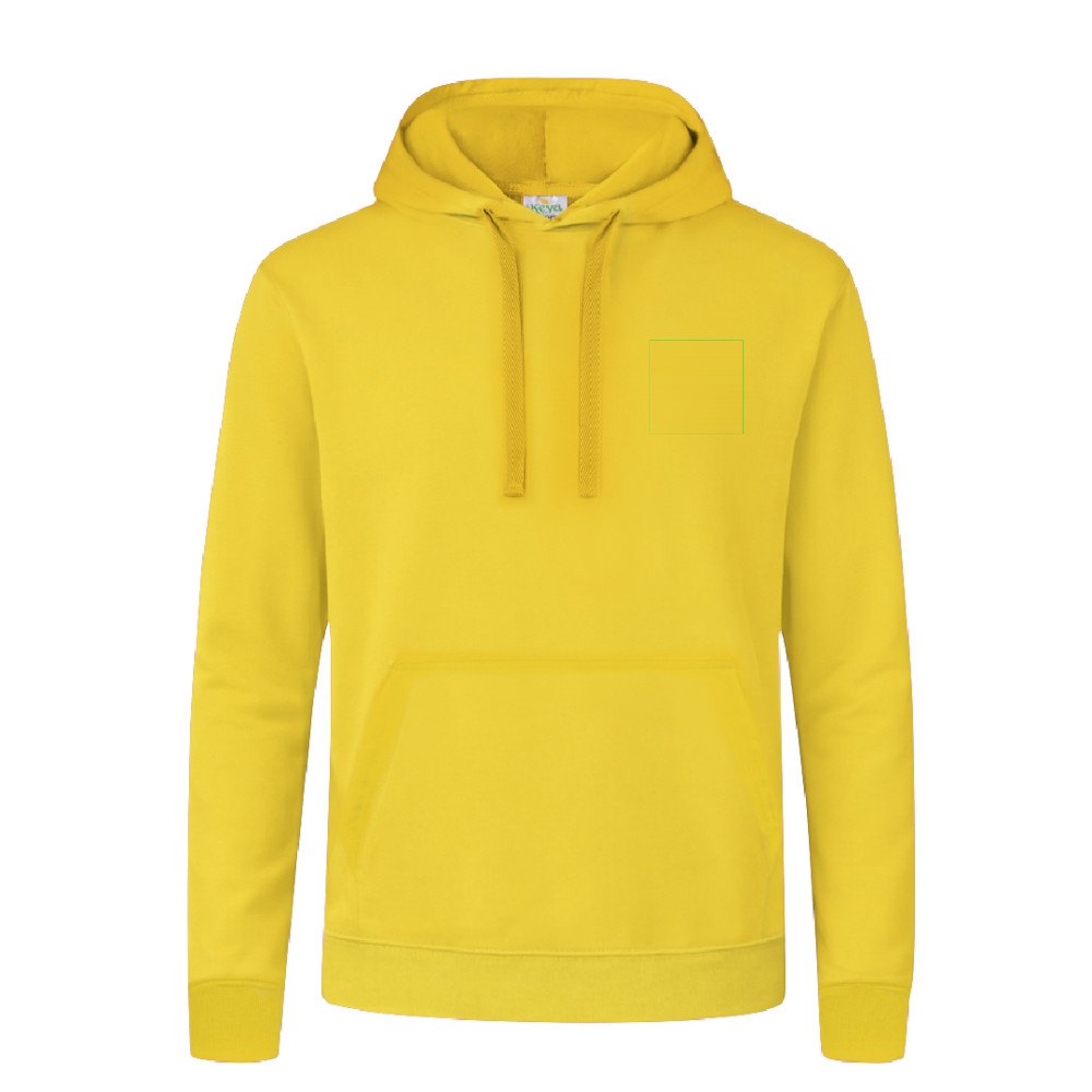 Volwassene Hooded Sweatshirt "keya" SWP280 — drukvlak linkerborst