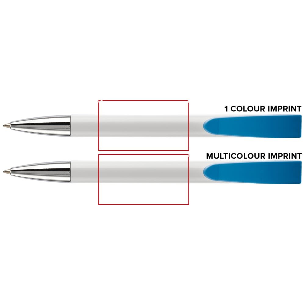 Balpen Apollo hardcolour — drukvlak verlengde van de clip