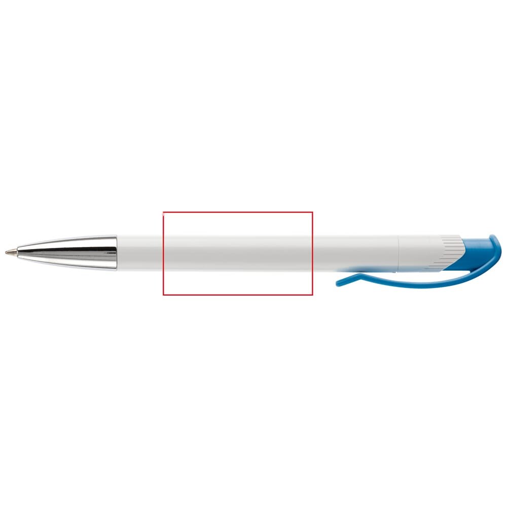 Balpen Apollo hardcolour — drukvlak 270 graden van de clip