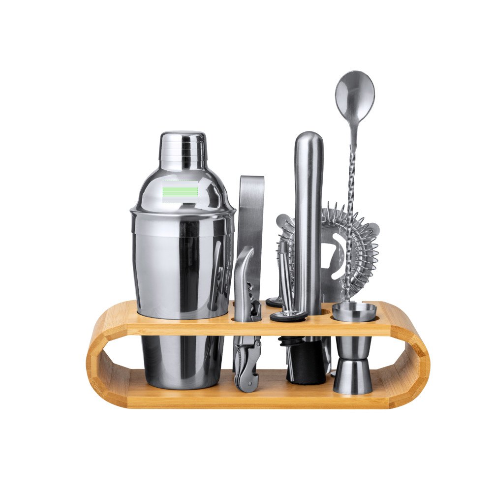 Cocktail Set Hunton — drukvlak bovenzijde van de shaker