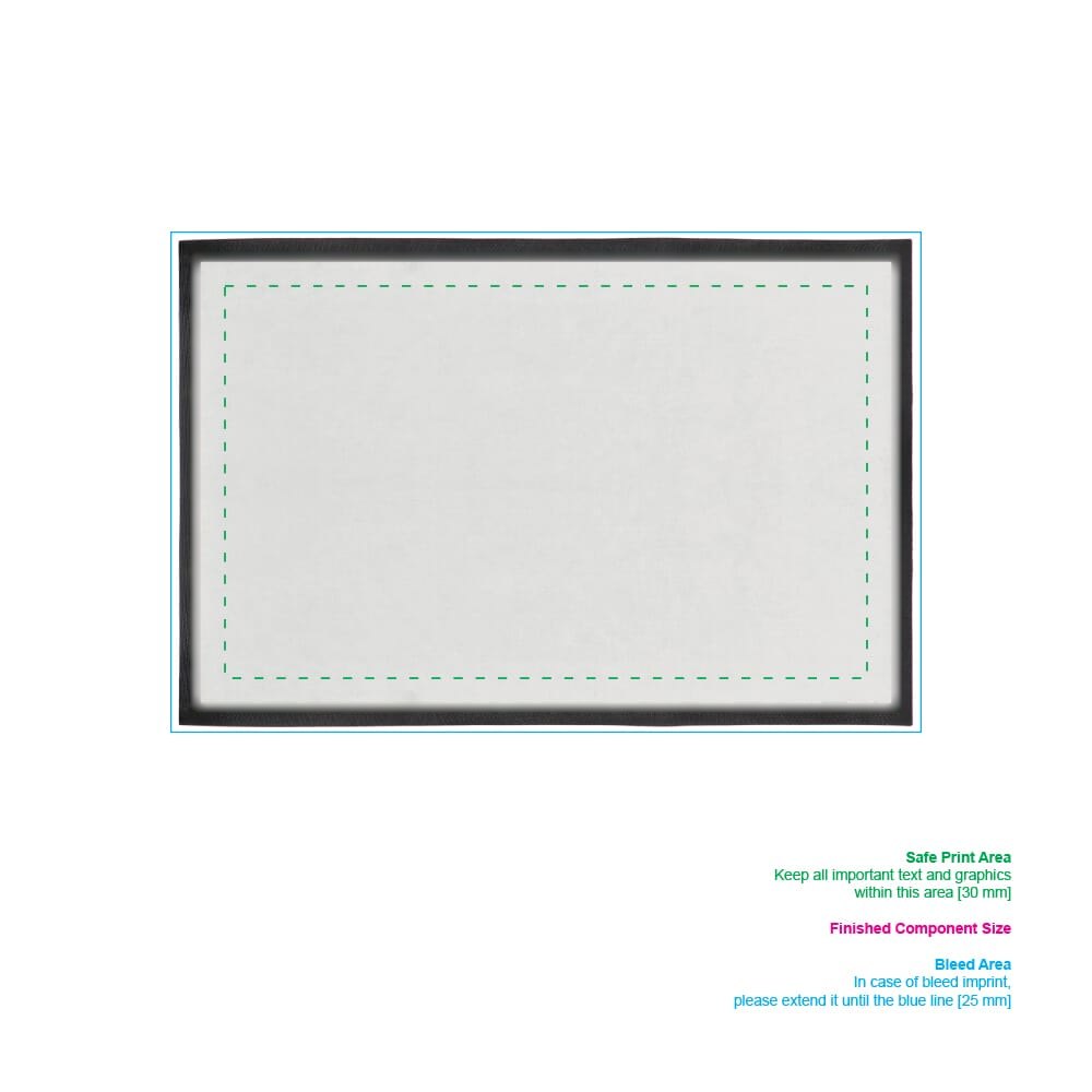 Deurmat sublimatie 50 x 75 cm — drukvlak gehele bovenzijde