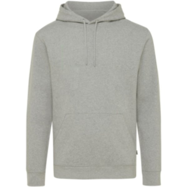 IQONIQ Torres gerecycled katoen hoodie ongeverfd — drukvlak borst rechterzijde