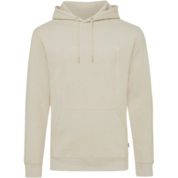 IQONIQ Torres gerecycled katoen hoodie ongeverfd — drukvlak artikel voorzijde