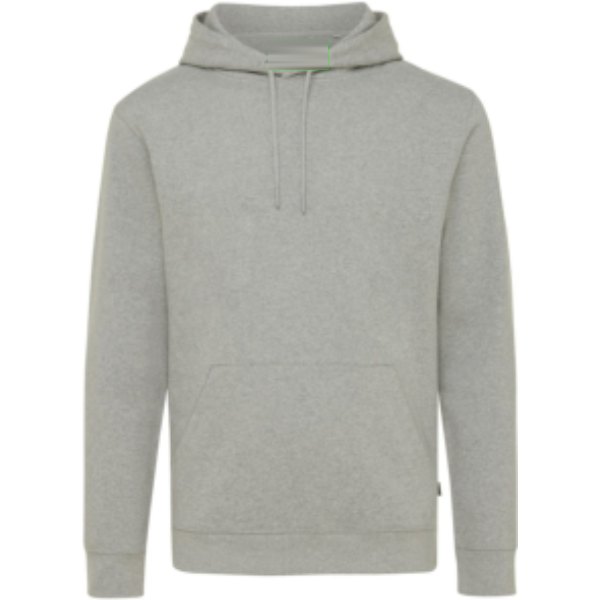 IQONIQ Torres gerecycled katoen hoodie ongeverfd — drukvlak in de nek