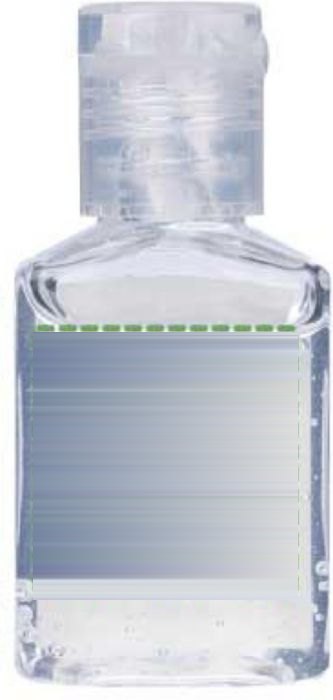 Hand reinigingsgel Saniclean — drukvlak voorzijde
