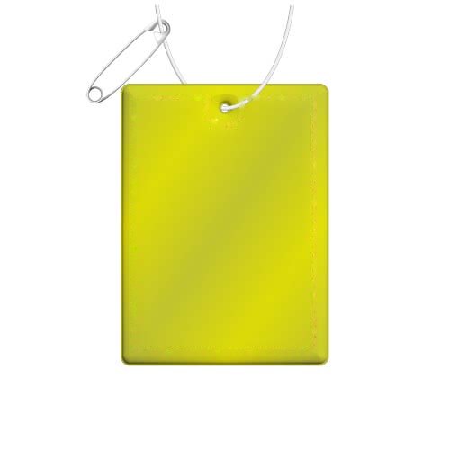 RFX™ H-12 grote rechthoekige reflecterende pvc hanger — drukvlak achterkant (onder reflecterende laag)