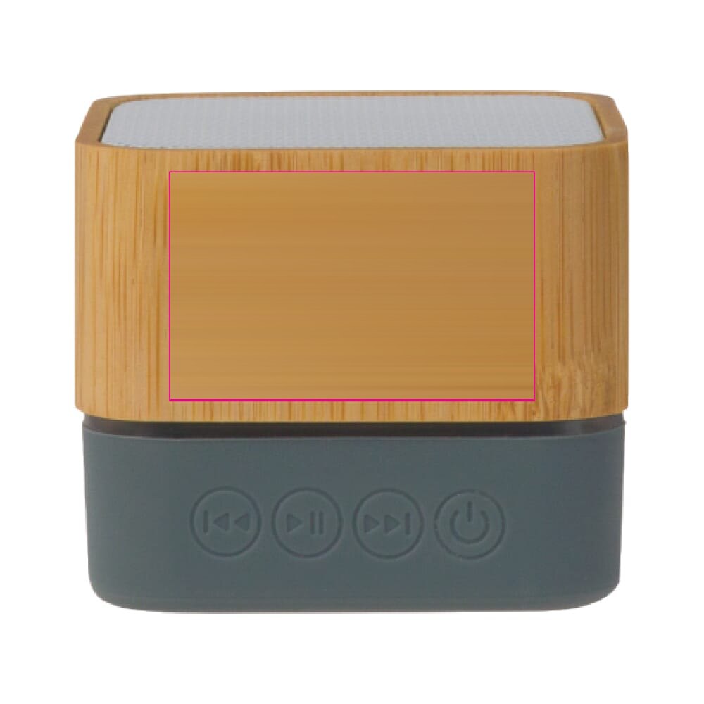Bamboe Speaker 3W — drukvlak voorzijde