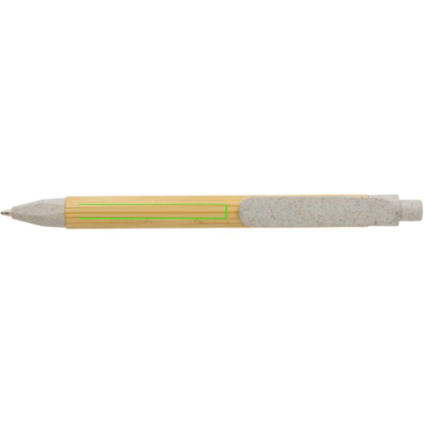 Write responsible recycled papieren pen — drukvlak voor de clip