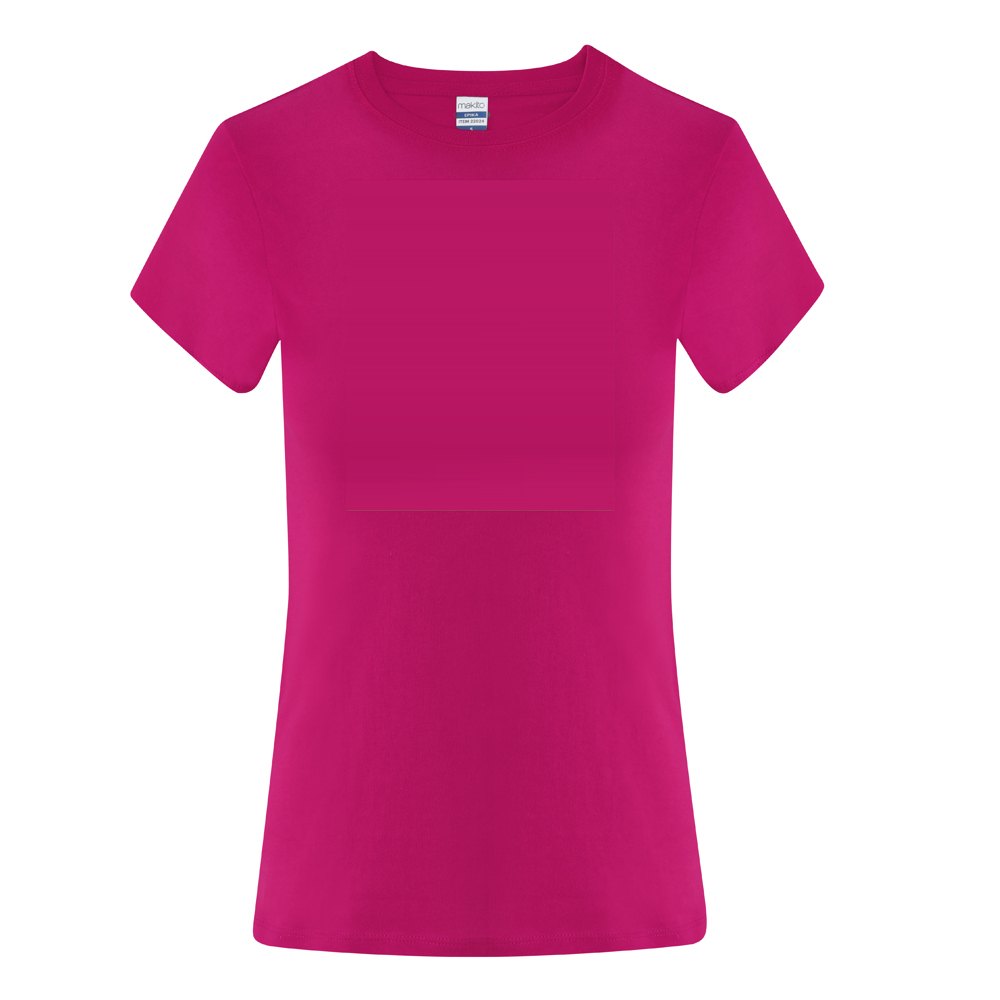 Dames Kleuren T-Shirt Epika — drukvlak midden op borst