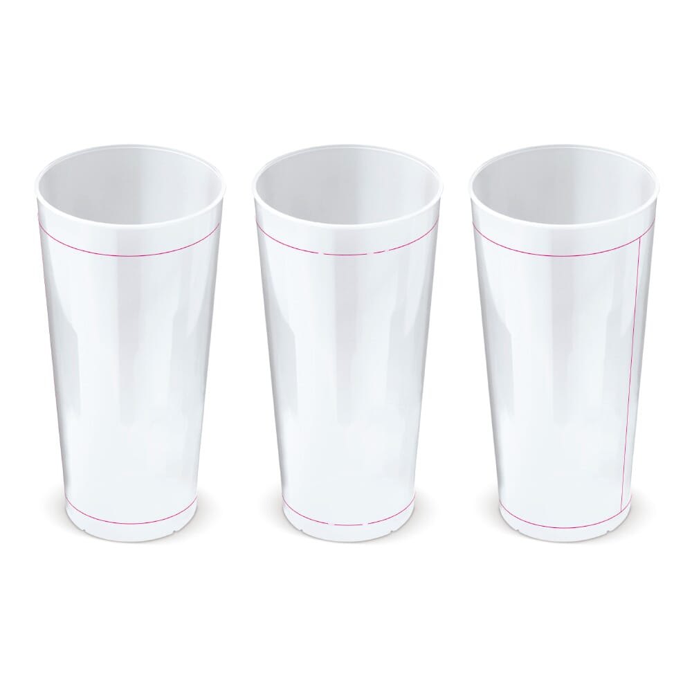 Ecologische cup biomateriaal 500ml — drukvlak rondom