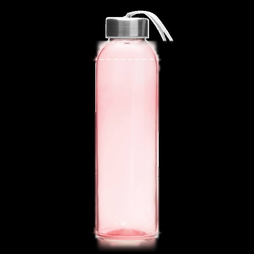TAKE SMART - Glazen drinkfles — drukvlak gecentreerd op de fles