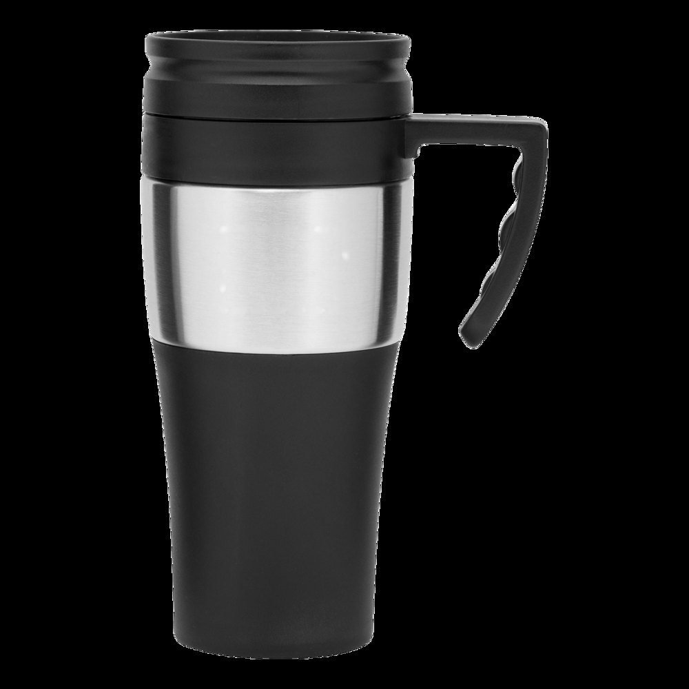 HOT DRINK - Dubbelwandige isoleerbeker — drukvlak op de links zijde van de handvat