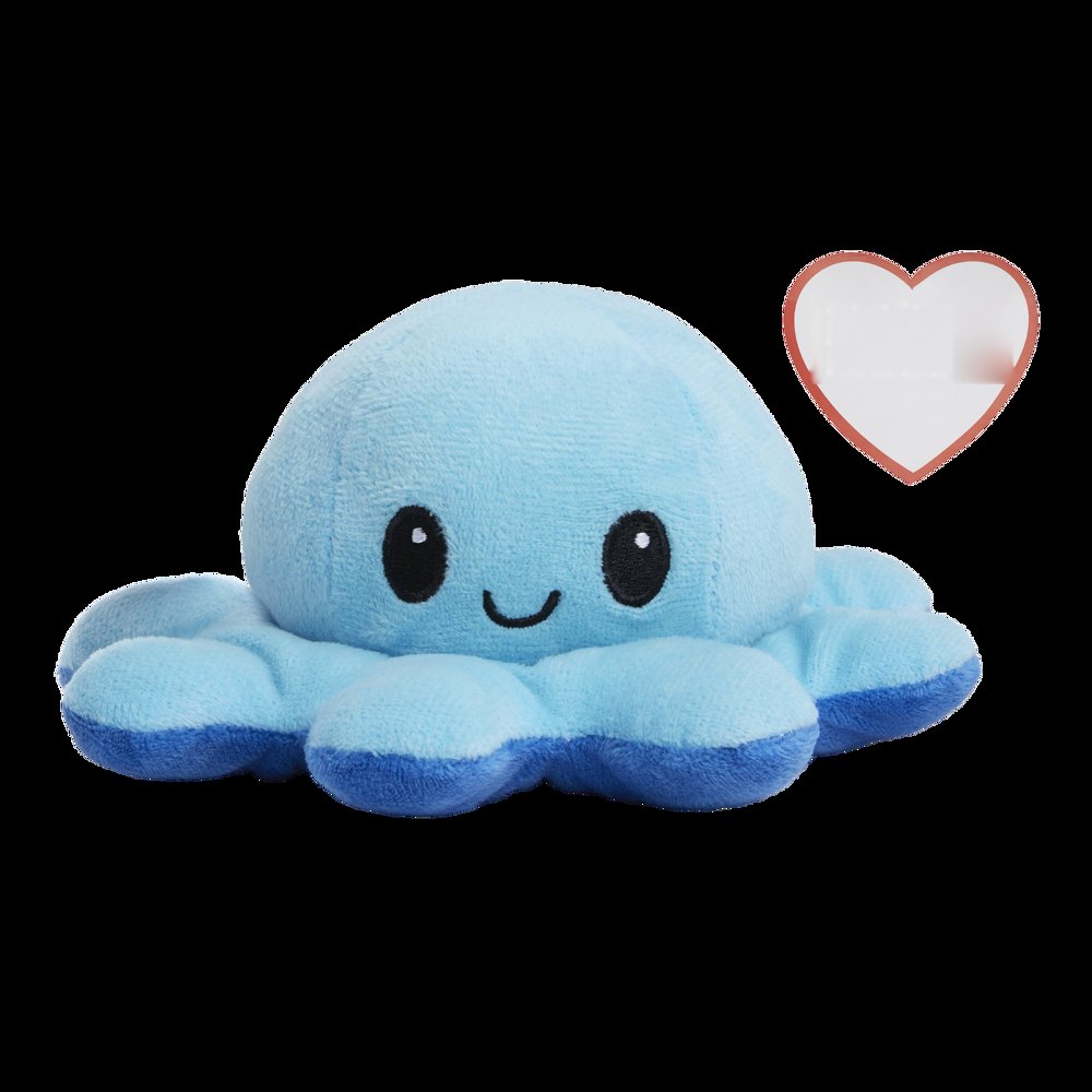 MATTEO - Plush octopus — drukvlak op het papieren hartje