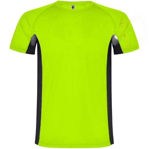 Shanghai 140 g/m² sportshirt met korte mouwen voor heren — drukvlak linker bicep