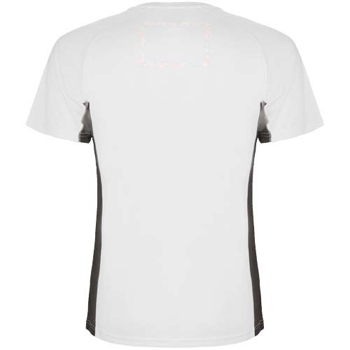 Shanghai 140 g/m² sportshirt met korte mouwen voor heren — drukvlak hoog op de achterzijde