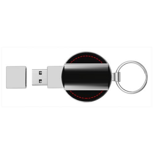 Ronde oplichtende USB — drukvlak voorzijde