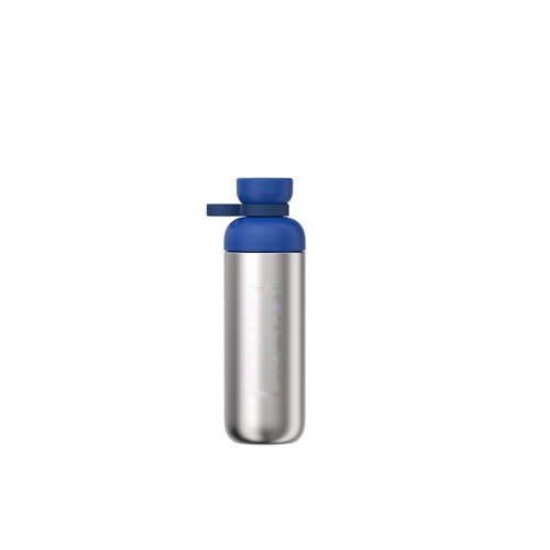 Mepal Vita 700 ml waterfles van gerecycled roestvrij staal — drukvlak achterzijde