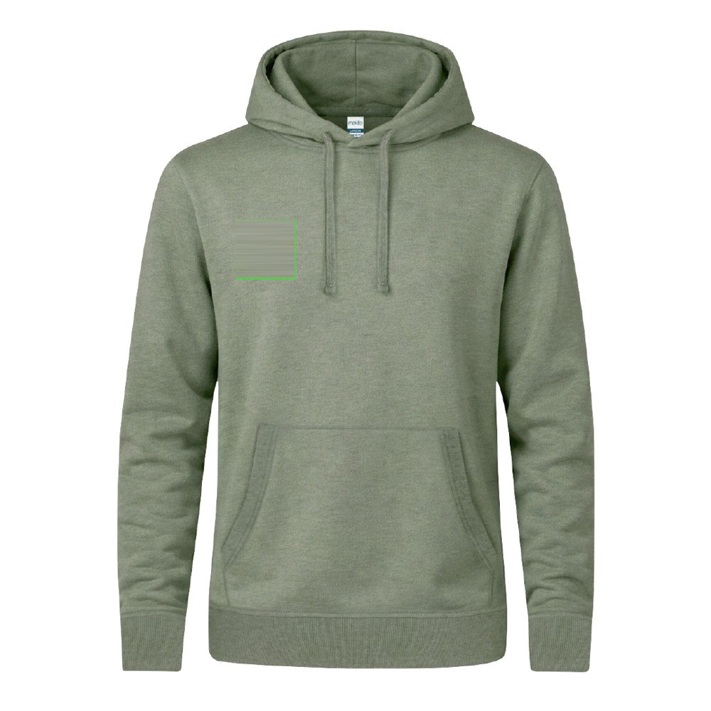 Volwassene Sweatshirt Landon — drukvlak rechterborst