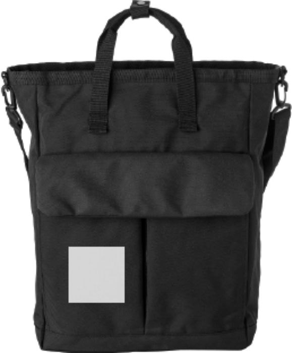 Polyester (900D) schoudertas Dean — drukvlak voorvak