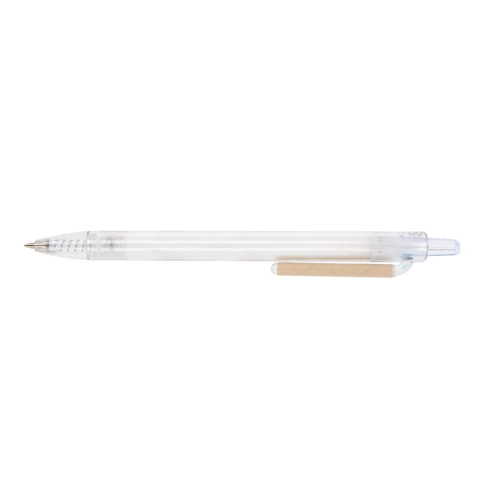 Balpen paperclip Oceanbound Plastic — drukvlak 270 graden van de clip