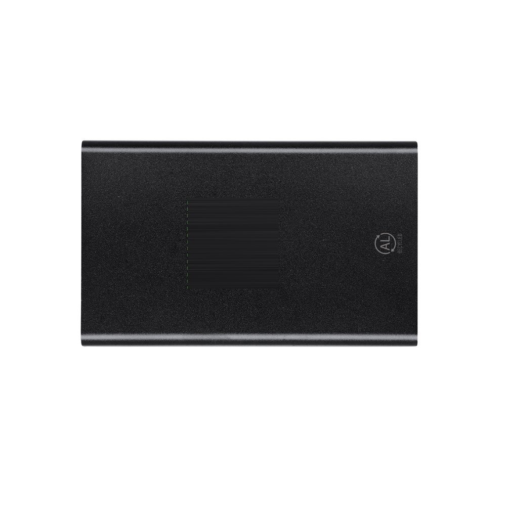 Power Bank Backen — drukvlak midden