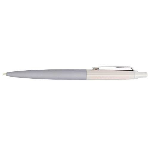 Parker Jotter XL matte balpen met chroom (blauwe inkt) — drukvlak dop