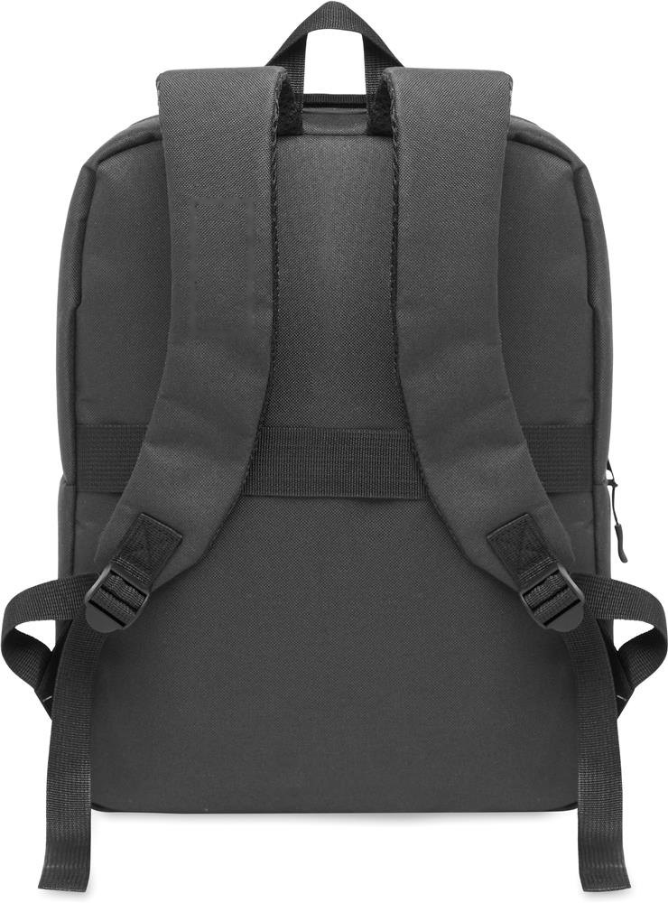 AKRAOS - RPET 15 inch laptop backpack — drukvlak schouder band rechts