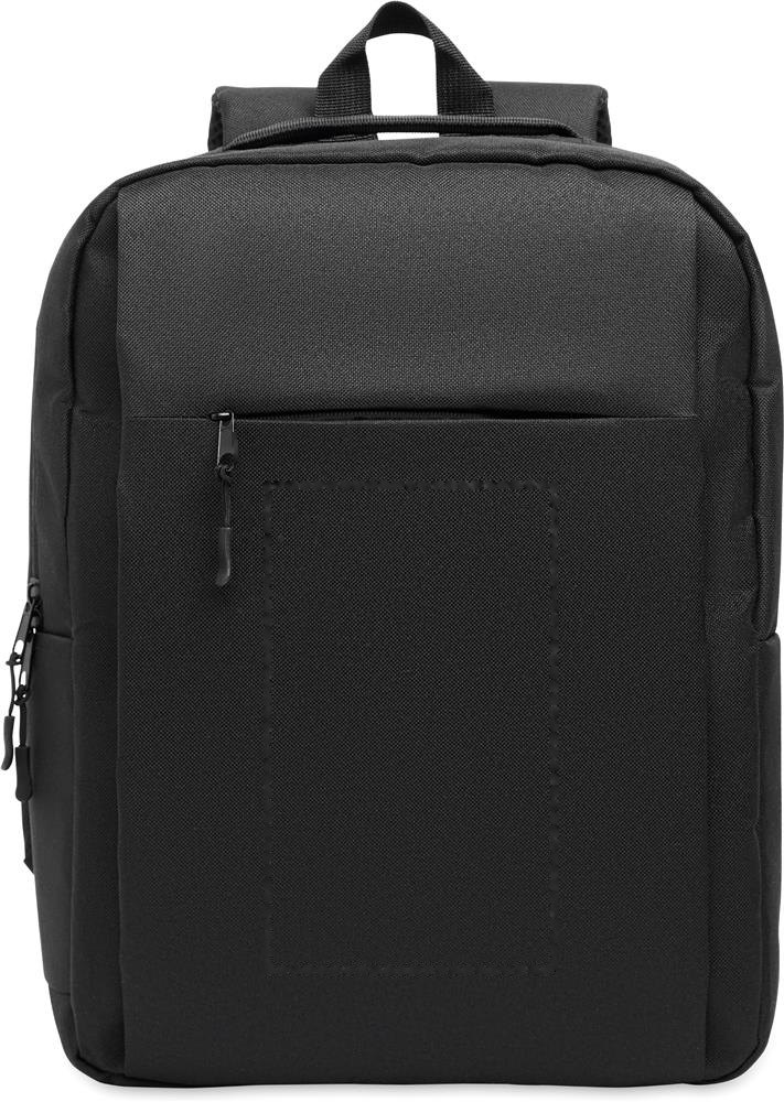 AKRAOS - RPET 15 inch laptop backpack — drukvlak voorzijde