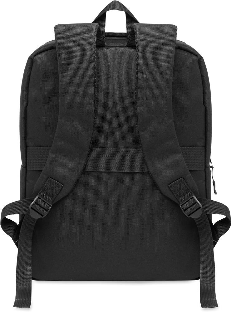 AKRAOS - RPET 15 inch laptop backpack — drukvlak schouder band links
