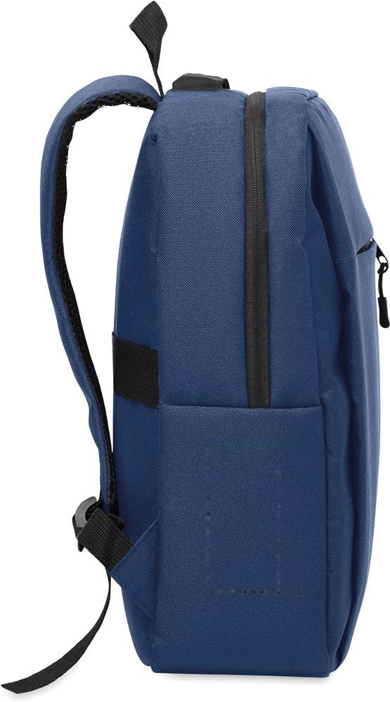AKRAOS - RPET 15 inch laptop backpack — drukvlak zijde vak