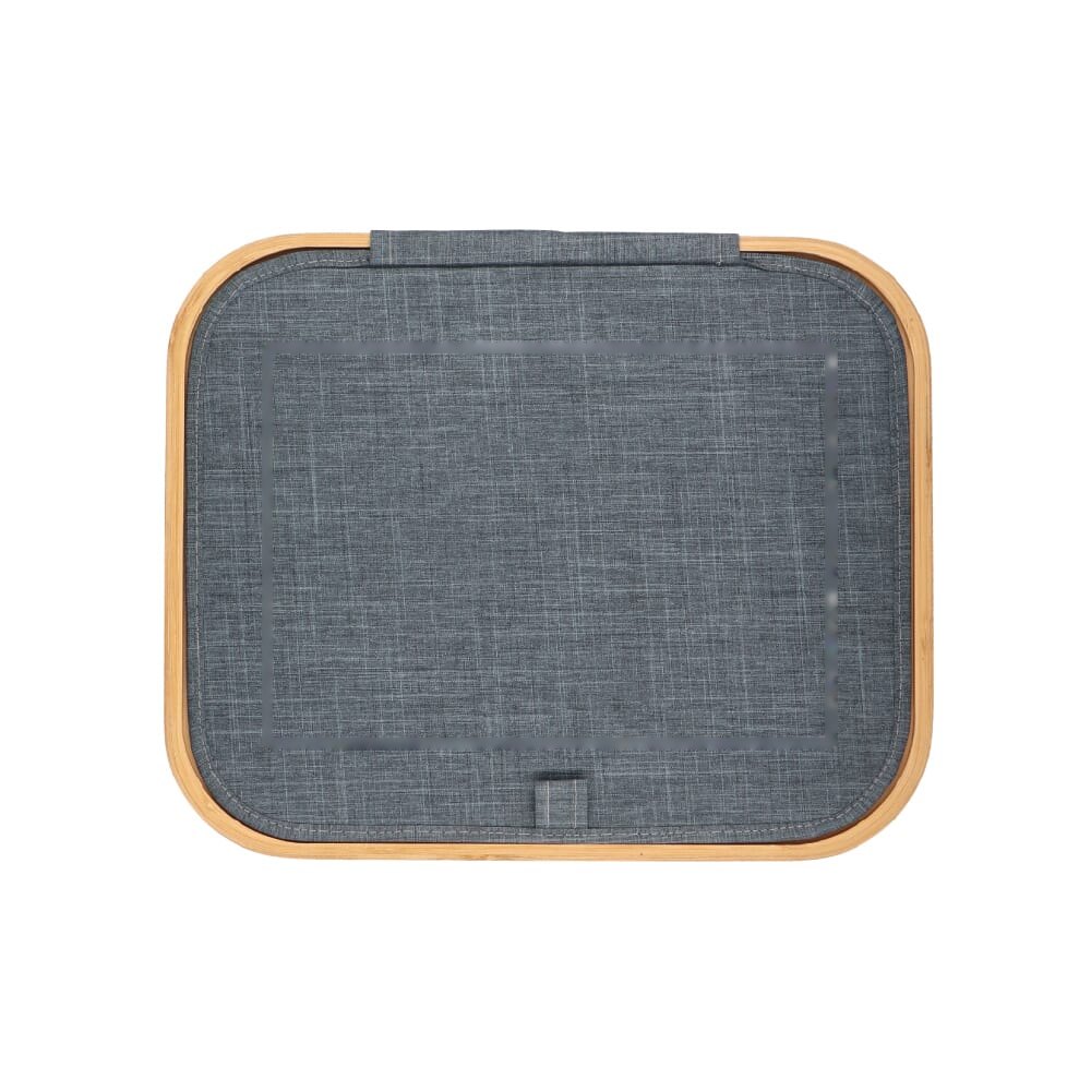 InSideOut opvouwbare mand met deksel Sogne 40.5 x 33 x 30cm rPET — drukvlak bovenkant