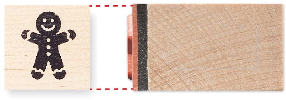 STAMPIE - 8 houten kerststempelset — drukvlak stamp cookie