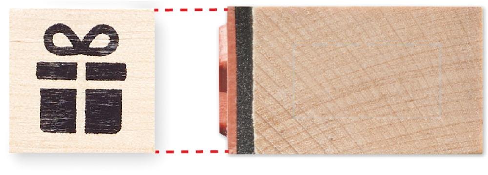 STAMPIE - 8 houten kerststempelset — drukvlak stamp gift
