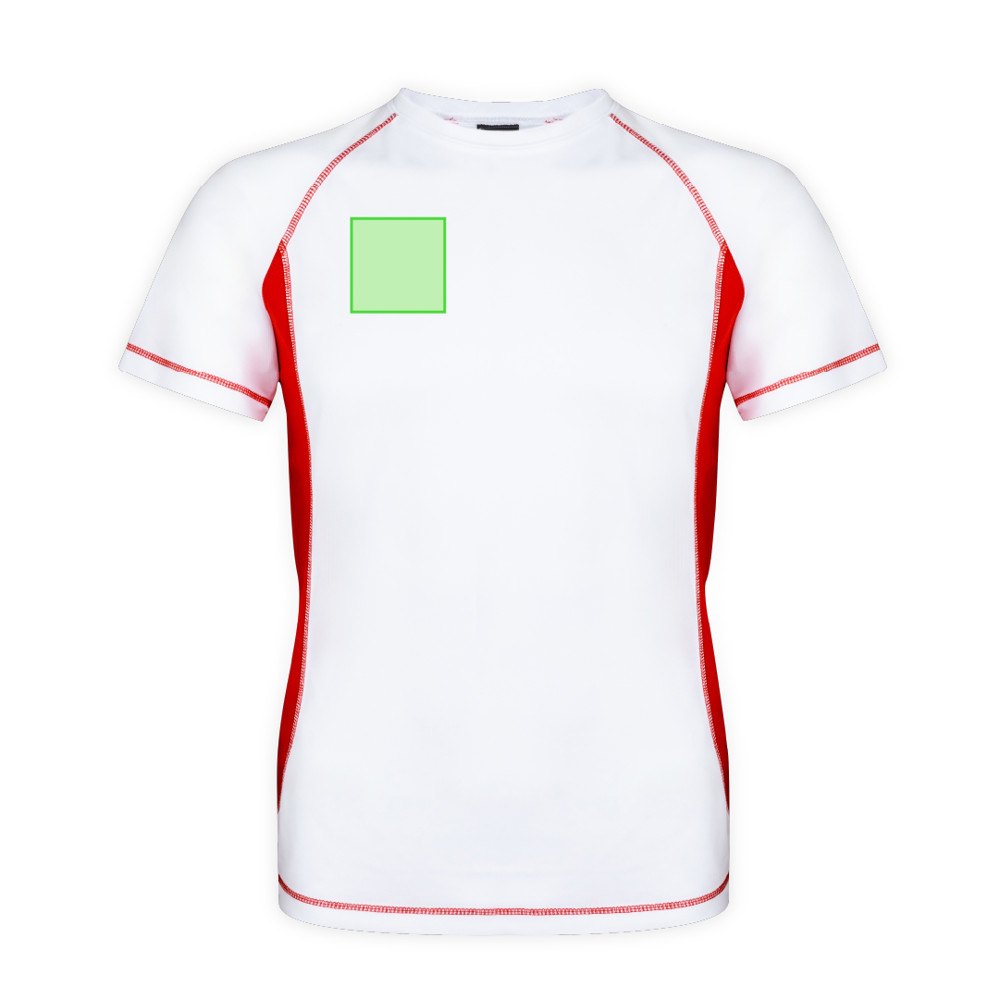 T-Shirt Volwassene Tecnic Combi — drukvlak rechterborst