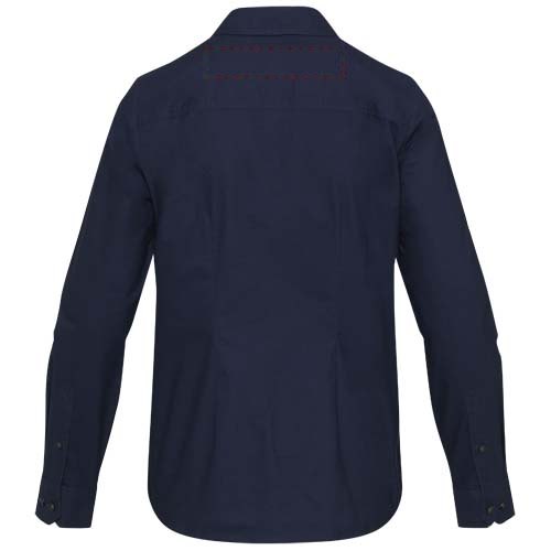 Sphene 165 g/m² oxford damesshirt — drukvlak impact hoog op de achterzijde