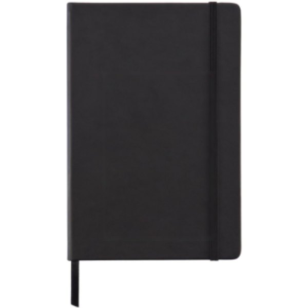Deluxe hardcover PU A5 notitieboek — drukvlak artikel voorzijde onder