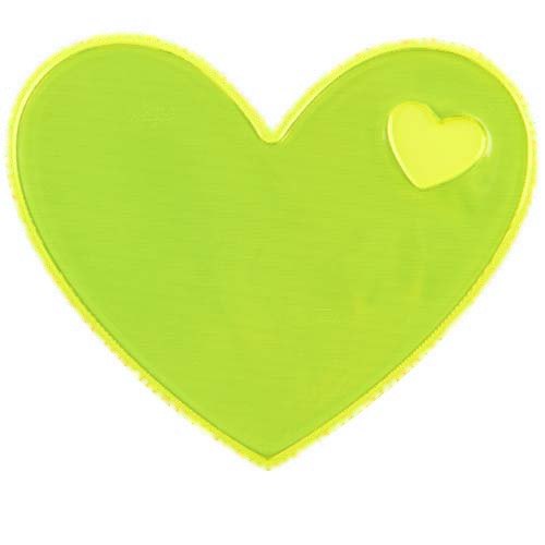 RFX™ Reflecterende sticker hart — drukvlak achterkant (onder reflecterende laag)